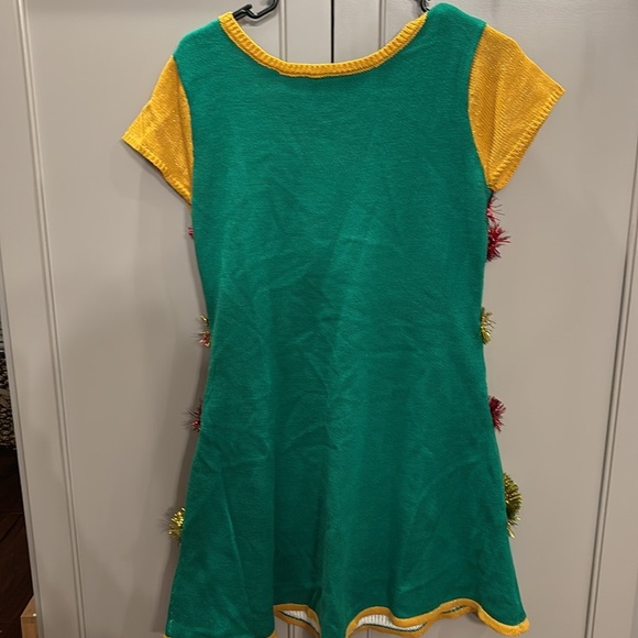 Women's Cap Sleeve ugly sweater Christmas Tree Dress - Picture 5 of 5